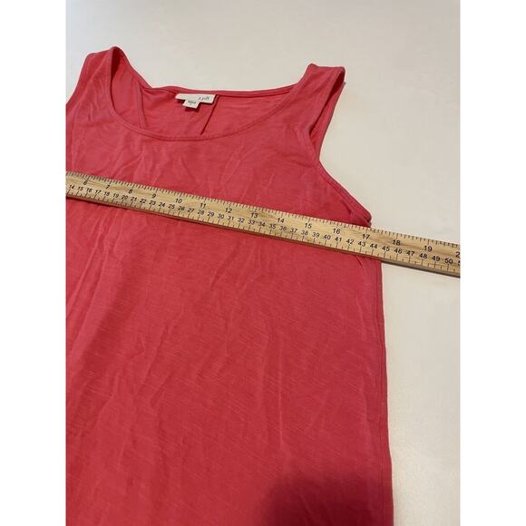 J Jill Size S Tank Dress Pink Pullover Pockets Sleeveless Pleated Back - Picture 6 of 7